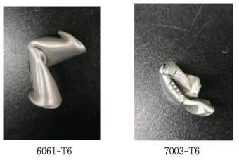 6061-T6 및 7003-T6 원형 튜브재에서 관찰된 좌굴현상