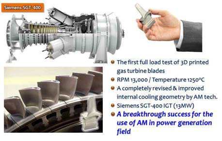 세계최초 3DP 가스터빈 블레이드(Siemens)
