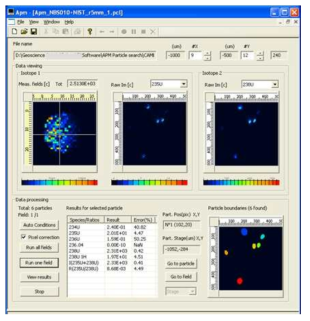 APM 분석에 의한 입자분포