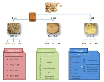 Lab scale scheme of Doenjang and Ganjang preparation