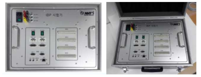 IBP 시험기 전면 Panel 및 시험기 외형