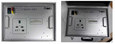 K-Micro 시험기 전면 Panel
