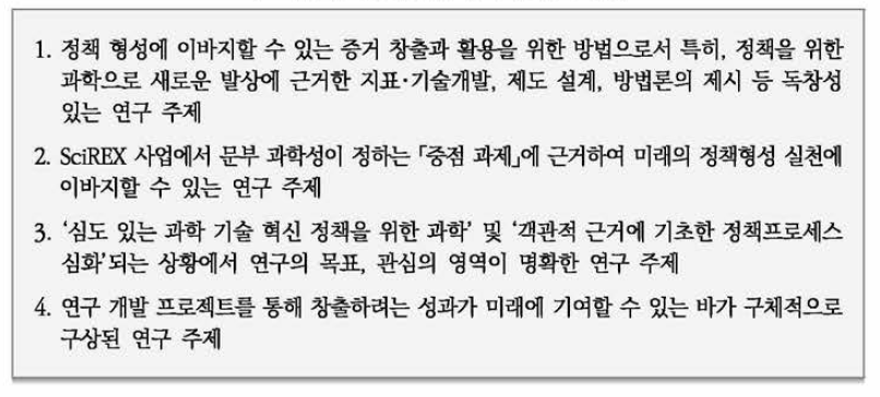 RISTEX 연구과제 공모 대상