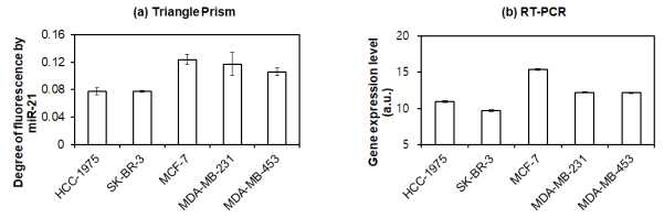 형광 핵산 나노구조체/그래핀 옥사이드 복합체와 PCR의 검진능 비교