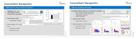 제시한 연구 영역 중 첫 번째 병용 요법 관련 논문 제시