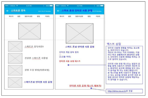 스마트 헬스케어 시스템에 적용하기 위한 스토리보드