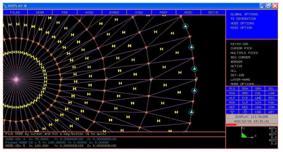 Number of nodes 1~5, for which time-dependent temperatures are to be plotted