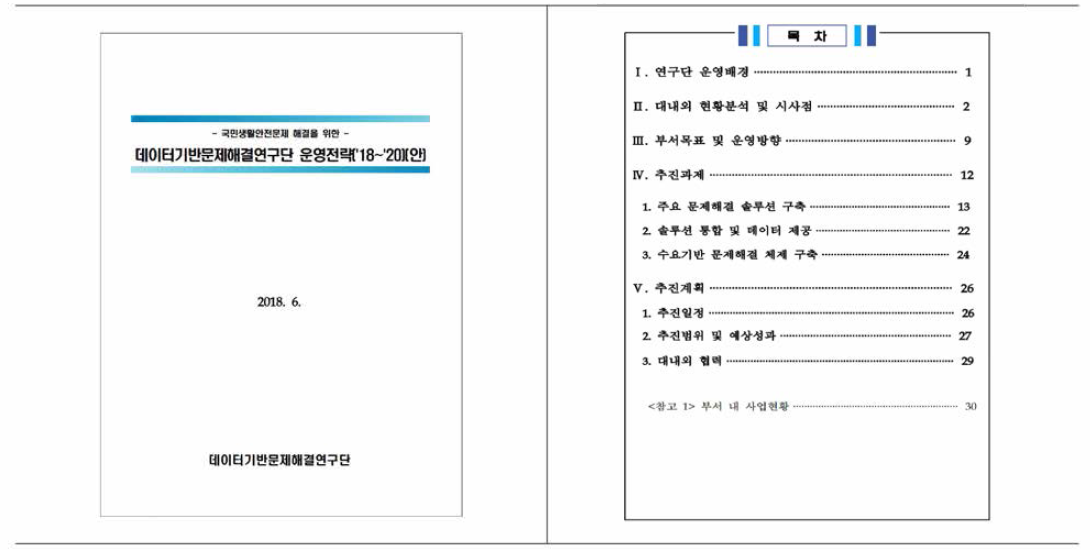 연구단 3개년 운영계획 수립