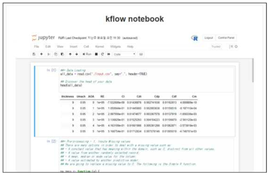 Notebook editor view