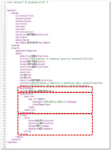 Collection code of e-Gate Matcher API