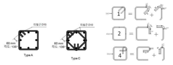 횡방향 철근 상세 (횡방향 보강 영향)