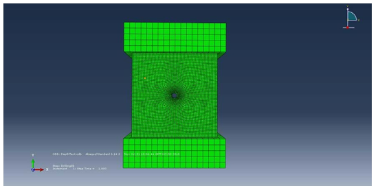 ABAQUS를 통한 홀 드릴링 모델링 (관통 후)