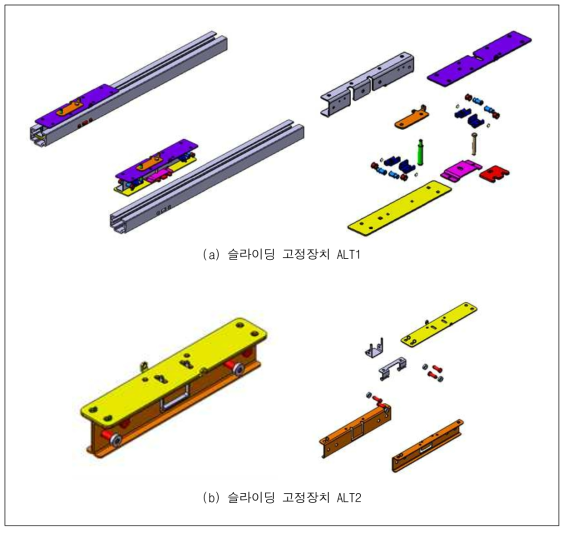 슬라이딩 기구부 설계안