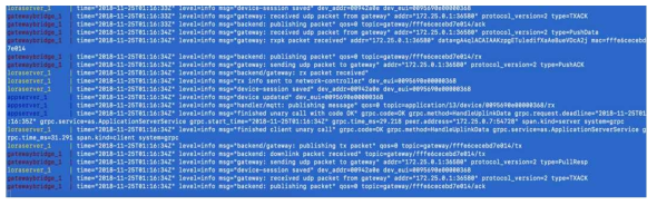 LoRa Server Gateway Console