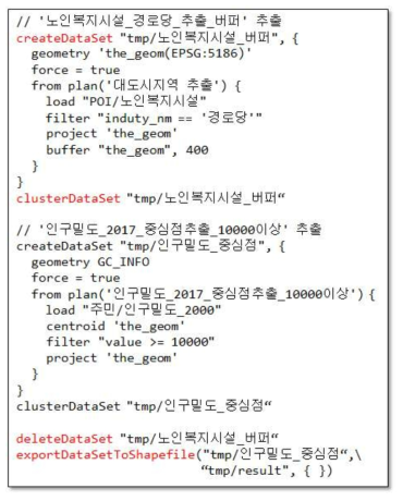 스크립트 공간 분석(10분 정책지도 중 일부)