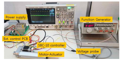 SBC-10 콘트롤러 기반의 모터 작동 테스트 시스템