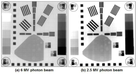 광자빔의 에너지에 따른 상용 TFT-영상 검출기의 해상도 팬텀영상