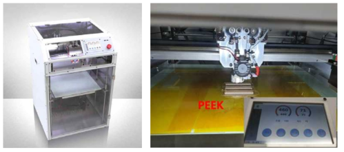 500℃용 고온용 3D 프린터 외관 및 고온용 히팅 노즐 장착 사진