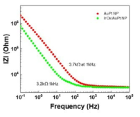 AD1700/200FN 기반 Au-Pt NP 및 IrOx/Au-Pt NP 전극의 임피던스 특성