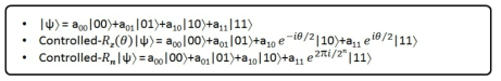 일반적인 2-큐빗 양자 상태에 대한 Controlled-Rz(θ) 게이트와 Controlled-Rn 게이트의 계산 결과