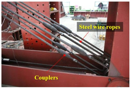 분절형 케이블-베어링 도르래 감쇠시스템 실험체 상세: 커플러 연결부