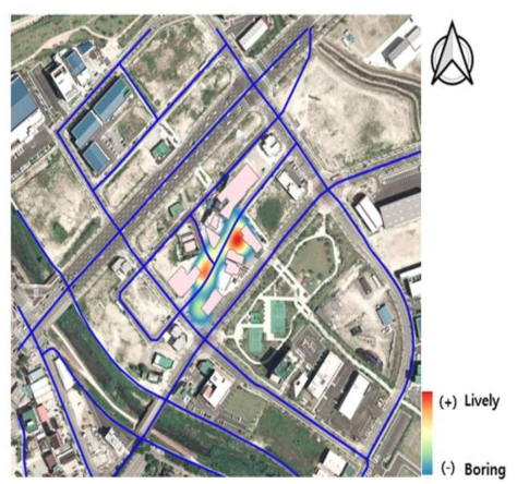 신성동의 거리 인식 정도(Lively & Boring)