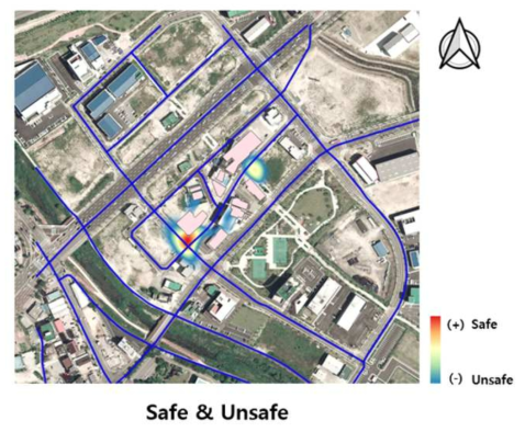 신성동의 거리 인식 정도(Safe & Unsafe)