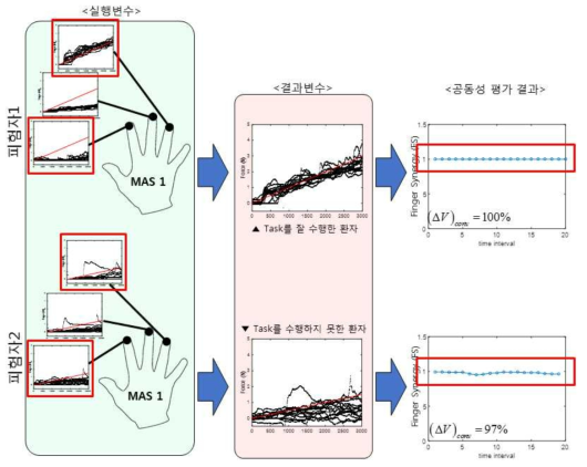 환자의 공동성 실험 분석 흐름