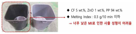 1차 시제품 제작용 항균 나노탄소 복합재의 MI