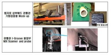 관통관 기량검증용 Mock-up 및 비파괴검사 장비 (EPRI)