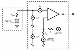 Non-Inverting OP AMP Noise Model