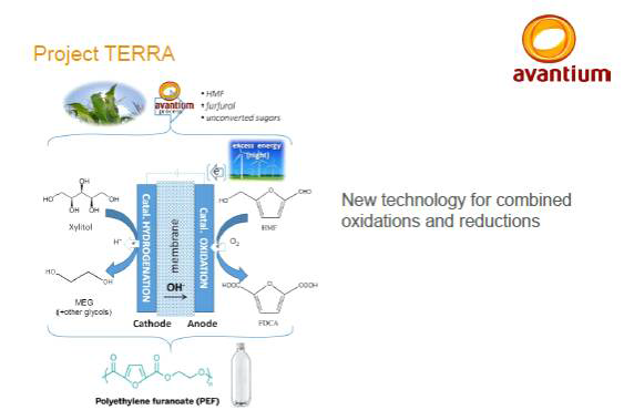 Avantium Holding B.V.가 진행하고 있는 Project TERRA의 개념도