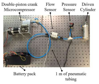 소형 공압 모터 특성 분석을 위한 실험 세팅