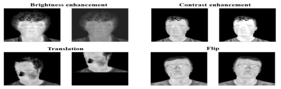 열화상 영상에서의 다양한 Augmentation 기법 적용 예시