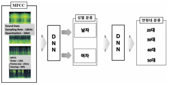 음성기반 화자 성별 및 연령대 프로파일링 프로세스