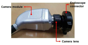 광섬유 기반 내시경과 연결되는 카메라 모듈