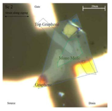 Flexible heterostructure