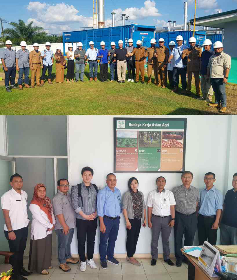 인도네시아 잠비 주 팜오일 기업/농장 방문, PT. Kresna Duta Agroindo(위), Asian Agri(아래)
