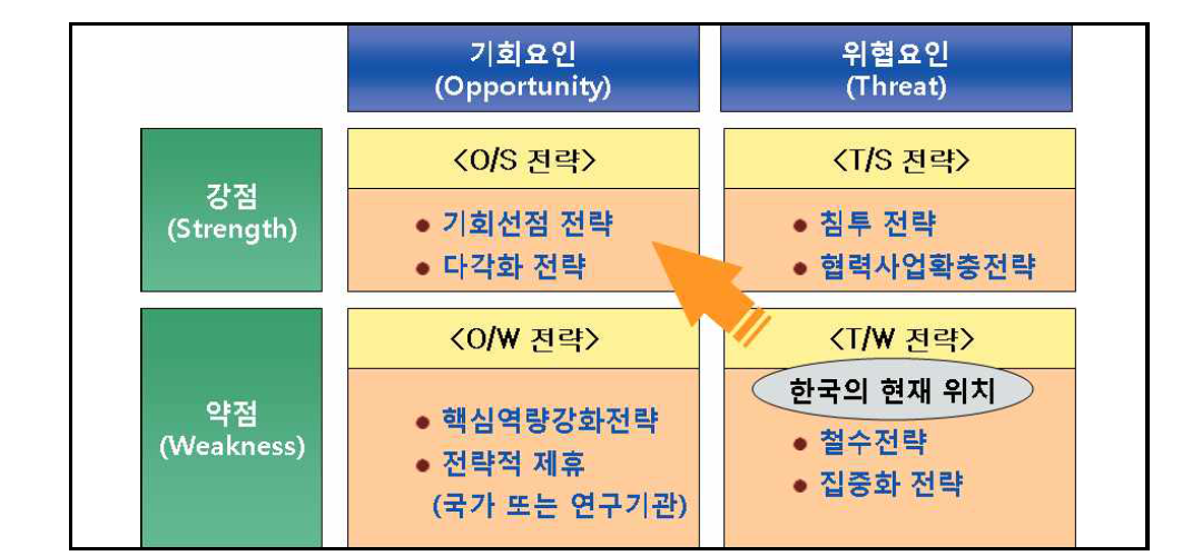대 부탄 환경협력 SWOT matrix 전략