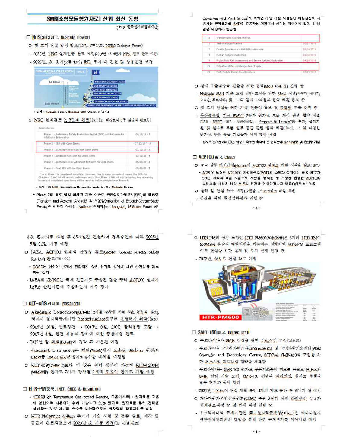 동향정보- SMR산업 최신동향 보고서