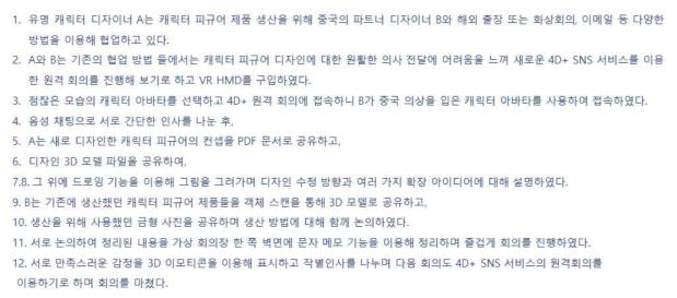 원격회의 유스케이스 상세 시나리오