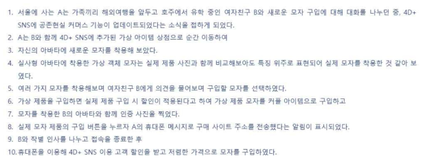 공존현실 Commerce 서비스 유스케이스 상세 시나리오