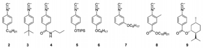 리빙 중합이 가능한 다양한 arylisocyanide 단량체