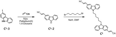 G1과의 광감응 초분자 나노 구조체 제조를 위한 C1의 합성법