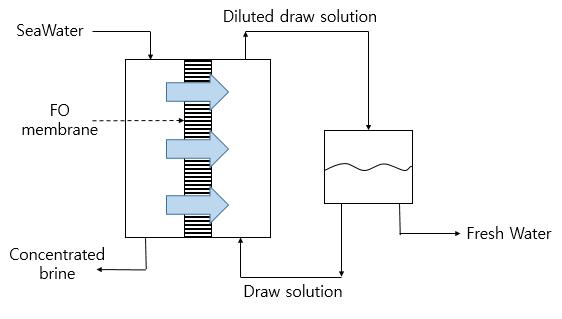 정삼투 담수 공정도