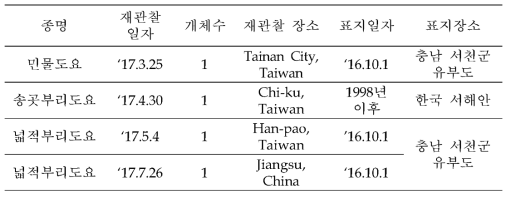 국외에서 재관찰된 국내 컬러플랙 표지 도요류