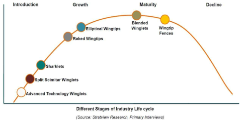세계항공기 winglet 시장의 Industry Life Cycle