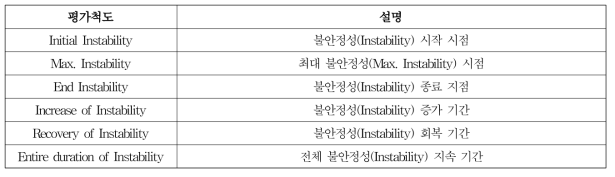 교통류 안정성 평가척도