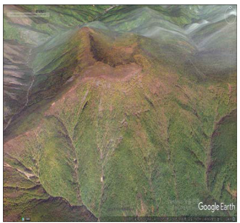 만탑산 위성영상 (Google Earth, 2014.09.19.)