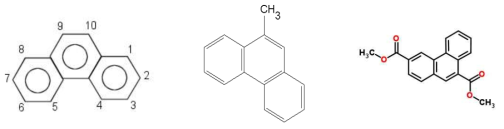 Phenanthrenes의 구조